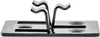 A close-up, studio shot of metal fastening clips for composite decking. Náhled obrázku produktu