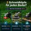 Bürstenloser Akku Rasentrimmer mit 2x 5200mAh Akkus & Produktbild-Vorschau 2
