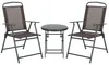 Outsunny Set bistrot in metallo da 3 pezzi Set di mobili da Anteprima dell’immagine prodotto 1