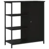 vidaXL Sideboard Noir 70x30x80 cm Bois composite Voir les images du produit 2