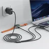 Multifunkčný kábel 3 v 1, 100 W, 1,2 m, čierny Náhľad obrázku produktu 2