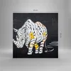 Bilder auf glas - Nashorn modern - 30x30cm - Glasbilder - Produktbild-Vorschau 3