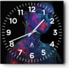Wanduhr - Quadrat - Glasuhr - Frau Ultraviolett Glitzer - Produktbild-Vorschau 1