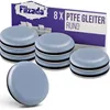 8x Teflongleiter Selbstklebend Rund PTFE Möbelgleiter Produktbild-Vorschau 1