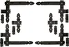 KOTARBAU® Úhlový závěs kovaný dekorativní 400x50 mm + Náhled obrázku produktu 1