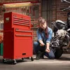 Carrello da officina AREBOS rosso | 9 scomparti, cuscinetti Anteprima dell’immagine prodotto 2