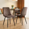 Relaxdays Esszimmerstuhl, 4er Set, Samt, Metallbeine, 120 Produktbild-Vorschau 6