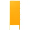A side view of a yellow cabinet on a white background. Anteprima dell’immagine prodotto