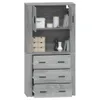 vidaXL Credenza Grigio Sonoma materiale a base di legno Anteprima dell’immagine prodotto 5