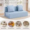 Bodensofa mit schlaffunktion, Klappbar Schlafsofas, 3-in-1, Produktbild-Vorschau 8