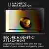 kwmobile Sichtschutzfolie für Apple Macbook Air 13 M4 2025 Produktbild-Vorschau 3