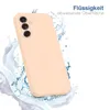 A pink phone case is shown with water splashing around it. Produktbild-Vorschau