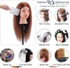 Frisierkopf, 18 Zoll Übungskopf  Echthaar Haar Friseur Produktbild-Vorschau 4
