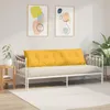vidaXL Zadný vankúš svetložltý 180 x 50 cm manšestrová Náhľad obrázku produktu 4