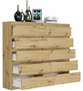 Komoda 140 cm 10 zásuvek skříňka FRAMIRE R-140-S10 artisan Náhled obrázku produktu 5