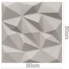 A square 3D wall panel with a geometric pattern, shown with dimensions indicated. Anteprima dell’immagine prodotto
