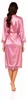 Damen Satin Morgenmantel lang mit Spitze – Kimono Produktbild-Vorschau 3