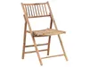 BELIANI Balkonset Hellbraun Bambusholz Tisch Rund 57 cm mit Produktbild-Vorschau 4