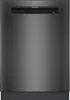 A front view of a dark gray Siemens dishwasher. Produktbild-Vorschau