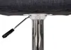 A close-up view of the height adjustment mechanism of a bar stool. Voir les images du produit
