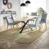 Esstisch 180x90cm mit Schweizer Kante, Wildeiche massiv Produktbild-Vorschau 4