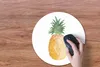MuchoWow® Mauspad Mousepad Ananas - Aquarellfarbe - Weiß Produktbild-Vorschau 3