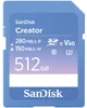 SanDisk Creator, 512 GB, SDXC, Klasse 10, UHS-II, 280 MB/s, Produktbild-Vorschau 1