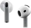 Two white earbuds are shown against a white background. Voir les images du produit