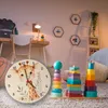 Wanduhr Giraffe Design aus MDF, ca. 26,5 cm, geräuscharm, Produktbild-Vorschau 5