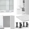 A collage of different parts of a kitchen unit, including cabinets, a countertop, and legs. Náhled obrázku produktu