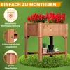 Coemo Hochbeet Kräuterbeet Holz mit Pflanzfolie 90 x 40 x Produktbild-Vorschau 3