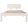 vidaXL Lit en bois massif pin blanc 90x200 cm Voir les images du produit 4