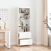 BEALIFE - Scaffale a colonna 60x34x180 cm con 2 cassetti | Anteprima dell’immagine prodotto 5