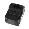 A product shot of a black battery pack with green accents, isolated on a white background. Produktbild-Vorschau
