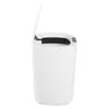 A white automatic trash can with its lid open, shown from the side against a white background. Podgląd zdjęcia produktu