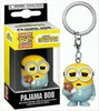 A Funko Pocket Pop! Keychain of Pajama Bob from Minions: The Rise of Gru, shown in its packaging and also outside of it. Anteprima dell’immagine prodotto