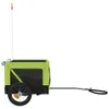 vidaXL Cani da Rimorchio per Biciclette Verde e Nero Anteprima dell’immagine prodotto 5