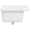 VidaXL Waschbecken Wandmontage 50x35x24 cm Harz weiß Produktbild-Vorschau 4