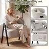 COSTWAY Sessel, Kunstfell Loungesessel mit Lendenkissen & Produktbild-Vorschau 5