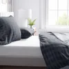 Baumwolle Renforce Bettwäsche Set 155x220 cm Grau Anthrazit Produktbild-Vorschau 3