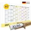 XL Jahreskalender Wandkalender 2027 | DIN A1 | 2 Stück | Produktbild-Vorschau 1