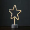 LED NEON Figur STERN - Dekoleuchte - H: 30cm - Batterie oder USB Betrieb - stehend - warmweiß Produktbild-Vorschau