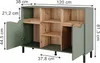 Kredens Vicco Marelle Zielony/rzemieślniczy 120 x 81.3 cm z Podgląd zdjęcia produktu 2