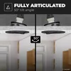 hoftronic LED Einbaustrahler 4W 345lm 2700K GU10 Schwarz Produktbild-Vorschau 6