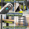 MASKO® Set da 2 scaffali da magazzino, scaffale per carichi Anteprima dell’immagine prodotto 3