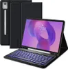 A tablet with a keyboard case and stylus, displayed in an open, ready-to-use configuration. Produktbild-Vorschau