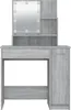 vidaXL Coiffeuse avec LED Gris Sonoma 86,5x35x136 cm Voir les images du produit 4