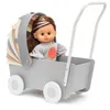 Skrallan Holz Puppenwagen mit Filzdach - grau und Naturtöne Produktbild-Vorschau 6