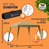 CASARIA® Gazebo da Giardino Capri 3x3m Pop-Up Protezione Anteprima dell’immagine prodotto 6