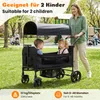 Carretto pieghevole Merax per 2 bambini, con tettuccio Anteprima dell’immagine prodotto 5